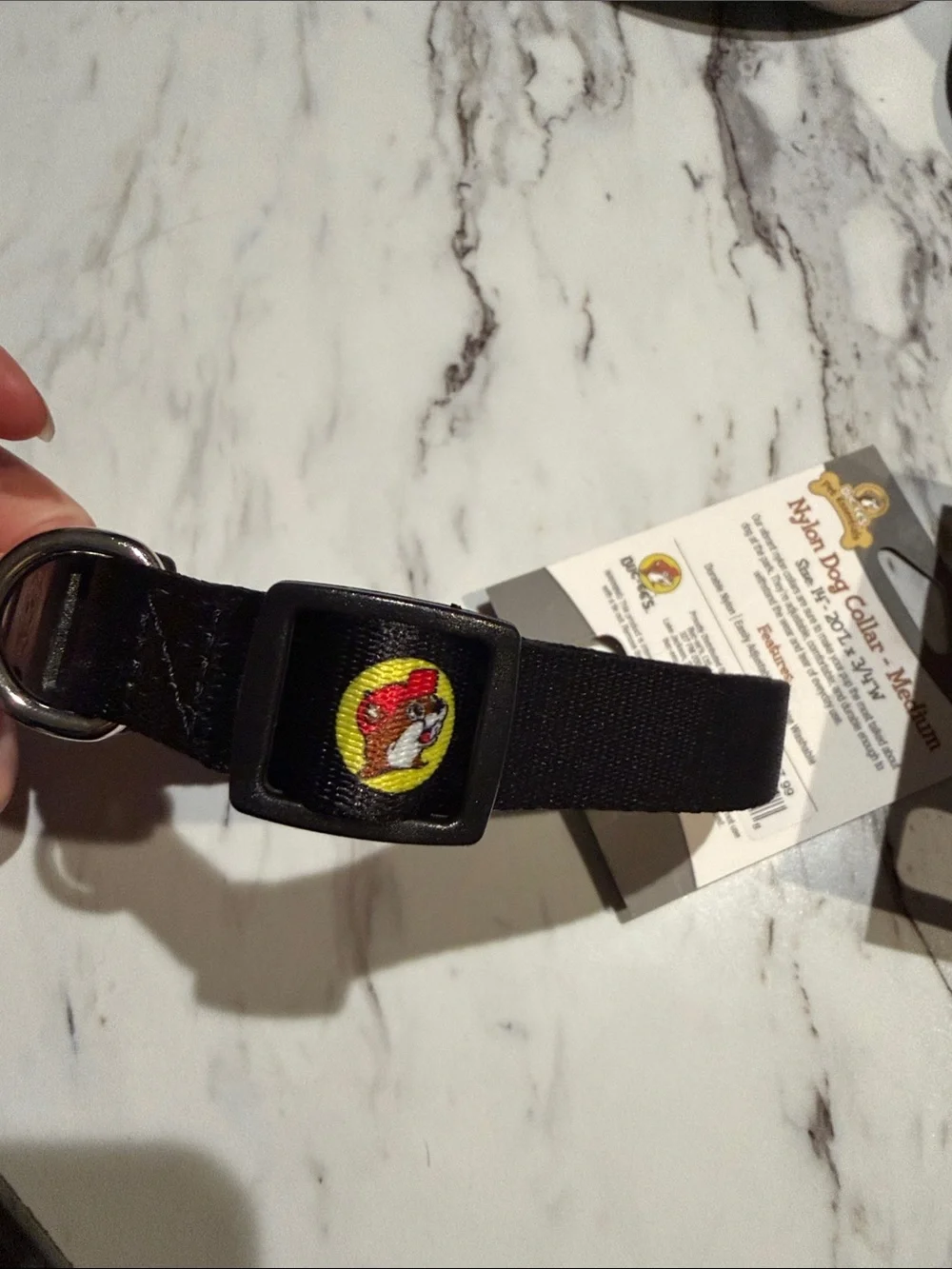*New* Buc-ee’s Nylon dog Collar and matching Leash set Medium